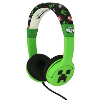 Auriculares infantiles con cable OTL LED Minecraft para PS5