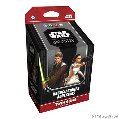 Star wars unlimited twin suns negociaciones agresivas anakin & padme