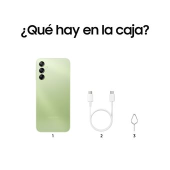 Celular Samsung A14 128GB, 4GB ram, cámara principal 50MP + 5MP + 2MP,  frontal 13MP, 6.6, verde - Coolbox