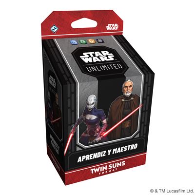 Star wars unlimited twin suns aprendiz y maestro dooku y asajj