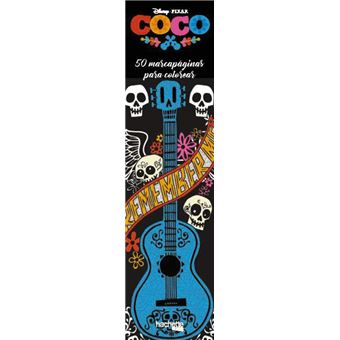 Disney coco-50 marcapaginas colorea