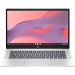 Portátil HP Chromebook 14a-nf0007ns, Intel N-100, 8GB RAM, 128GB UFS, Intel UHD, ChromeOS, 14" Full HD Plata glaciar