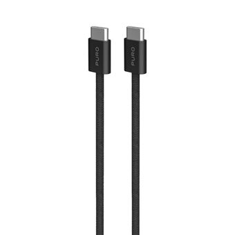 Cable de carga Puro FABK4 2.0 60W USB-C 1.5m Negro