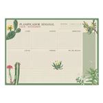 Bloc Planificador Semanal A3 Erik Botanical Cacti Español Kokonote