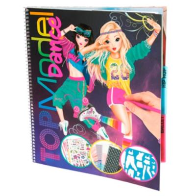 Depesche Top Model 12713 – Libro Para Colorear Con Figurita De Gatitos Y Perritos, 21 Páginas + Pegatinas, Regalo Ideal Para Niñas +3 Años
