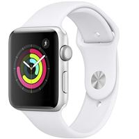 Apple Watch S3 42mm GPS Caja de aluminio en plata y correa deportiva Blanco