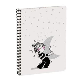 Libreta A5 La Volátil - Luna Blanco