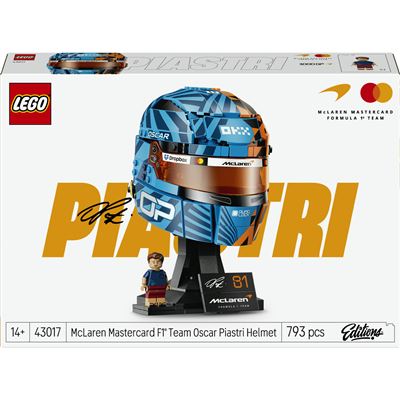 Lego editions formula 1 43017 mclaren mastercard f1 team: casco de oscar piastri
