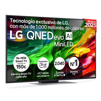 TV QNED LG 55" 55QNED87 evo MiniLED AI 4K 2025 Smart TV