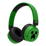 Auriculares infantiles Bluetooth OTL LED Minecraft Creeper Verde 