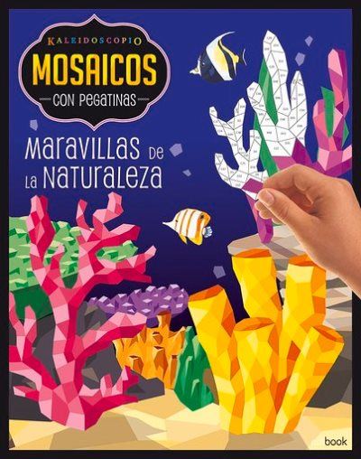 Kaleidoscopio Mosaicospegatinas Adultos maravillas naturaleza de la libro varios autores con pegatinas para