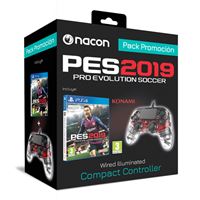 Pack PS4 PES 19 + Mando Nacon Luz Roja