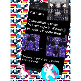 Come artista e poeta, Mi avete coperto di insulti, In salta e insalate Miste - 1