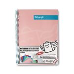 Libreta A4 rosa espiral Mr Wonderful: WINGY