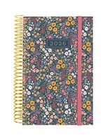 Agenda Finocam Espiral Trendy Design Collection Ene-dic 2026 E5 - 117x181 Mm 1 Día Página Flora Español