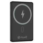 Powerbank Muvit For Change MCCHP0009 5000mAh MagSafe 15W USB-C Power Delivery 20W Negro