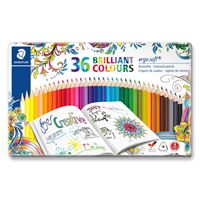 Estuche metálico con 36 lápices de colores Staedtler Johanna Basford Ergosoft