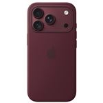 Funda de silicona Apple con MagSafe Burdeos para iPhone 18 Pro