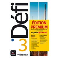 Défi 3 Premium Livre de l´élève + CD