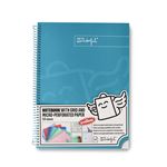 Libreta A4 turquesa espiral Mr Wonderful: WINGY