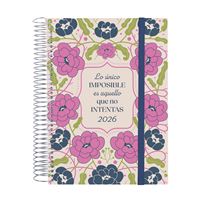 Agenda Finocam Espiral Trendy Design Collection Ene-Dic 2026 E10 - 155x212 mm 1 Día Página Imposible Español