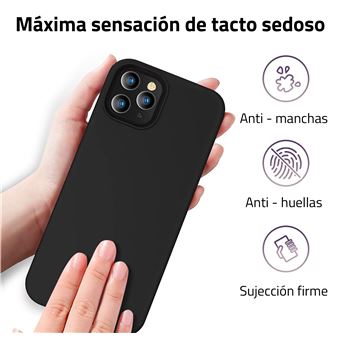 Icoveri Funda Silicona Con Protector De Camara Transparente Compatible Con  Magsafe Para IPhone 13 Pr