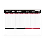Planificador semanal A3 - Planificador semanal : Planificador Sin Fecha - Organizador semanal de escritorio [54 págs. con Alto Gramaje]
