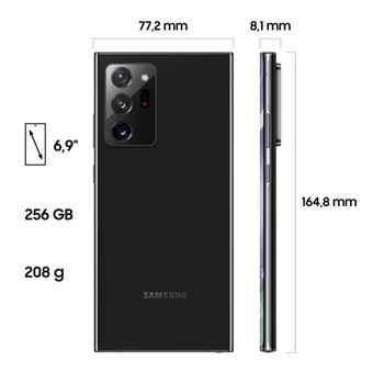 Samsung Galaxy Note 20 Ultra 5G 6,9'' 256GB Negro - Smartphone