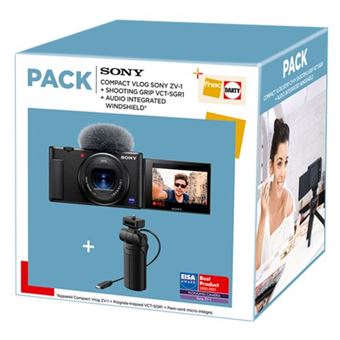 Pack Fnac Cámara compacta Sony Vlog ZV-1A + Empuñadura VCTSGR1
