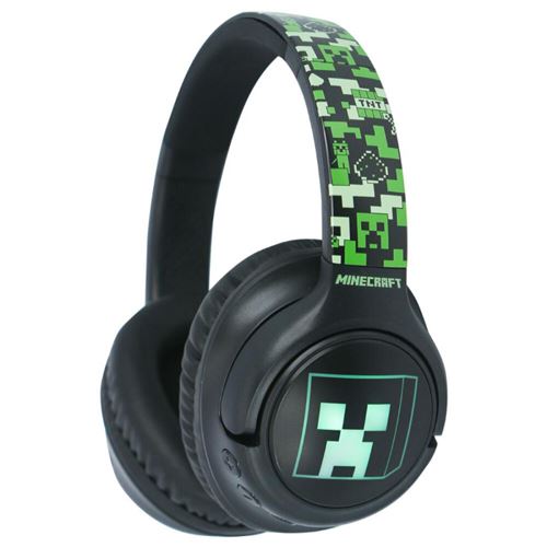 Auriculares Bluetooth Otl Led Minecraft