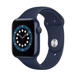 Apple Watch S6 44 mm GPS Caja de aluminio en Azul y correa deportiva Azul marino