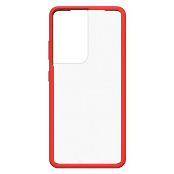 Funda Otterbox React Transparente/Rojo para Galaxy S21 Ultra - 1