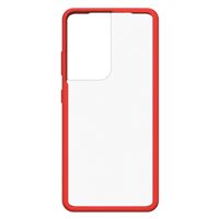 Funda Otterbox React Transparente/Rojo para Galaxy S21 Ultra