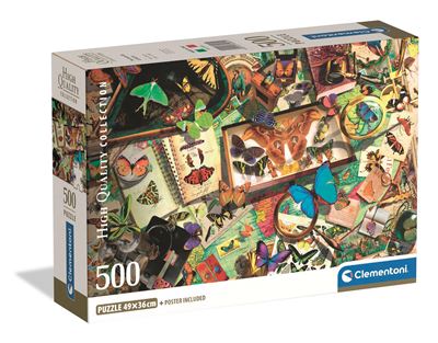 Puzzle clementoni 500 cb the butterfly collector
