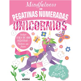 MINDFULNESS con pegatinas numeradas: UNICORNIOS