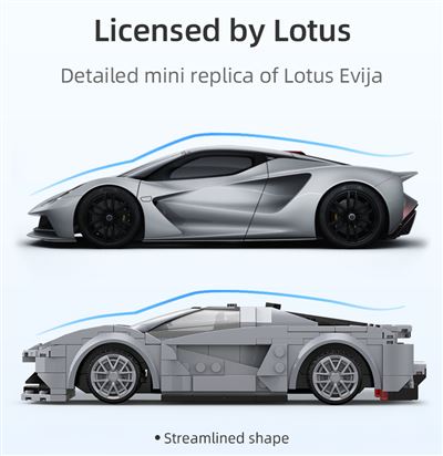 Set de construcción cada 118 lotus evija app+rc 308 piezas