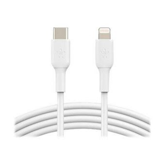 Cable Belkin Lightning - USB-C 1 m Blanco