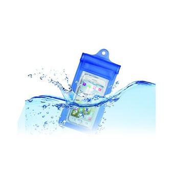 Funda resistente al agua Temium Etui Azul para smartphone hasta 6''
