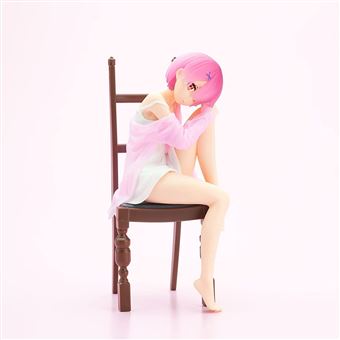 Figura Banpresto Re:Zero Ram en silla 18cm - 1