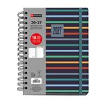 Agenda 18 Meses Miquelrius Plus Wire-o Semana Vista Stripes 2026-27