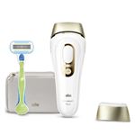 Depiladora de Luz pulsada Braun Silk-expert Pro 5 L5052 Blanco y dorado
