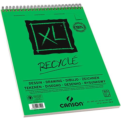Bloc de dibujo Canson XL A4 reciclado - Cuaderno - Los mejores