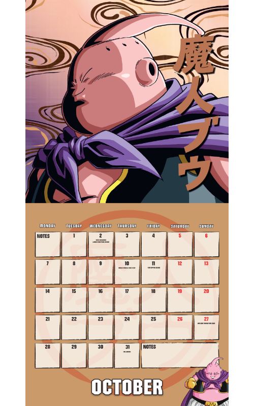 Calendário A3 2024 Dragon Ball - Amarelo · Grupo Erik Editores