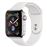 Apple Watch S4 40mm GPS Caja de aluminio en plata y correa deportiva Blanca