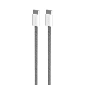 Cable de carga Puro FABK4 2.0 60W USB-C 1.5m Gris