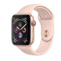 Apple Watch S4 40mm GPS Caja de aluminio en oro y correa deportiva Rosa arena