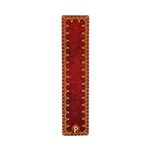 Marcapáginas Hoja de Oro (40x185mm) con distintos estampados en cada lado Paperblanks rojo