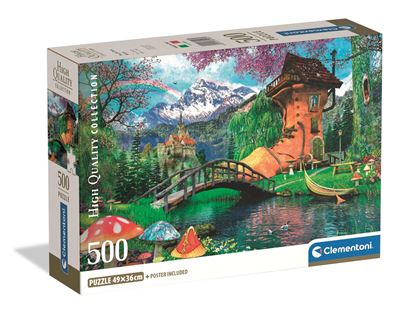 Puzzle clementoni 500 cb the old shoe house compact box