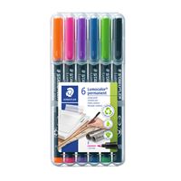 STAEDTLER Lumocolor 31-9WP4GS - Rotuladores Permanentes De Color Negro, Estuche Con 4 Unidades De Distinto Grosor