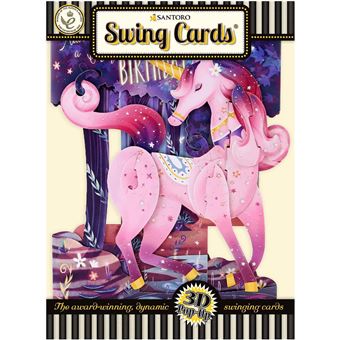 Santoro Tarjeta De Felicitación 3D Swing, Princesa En Un Columpio